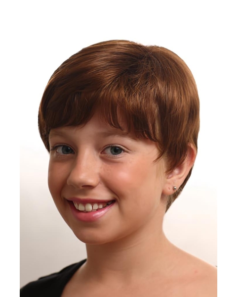 Radiant Monofilament Straight Short Mono Synthetic Kids Wigs