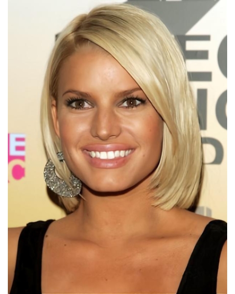 Sophisticated and fashionable short Straight lace Human Hair Women bob Wigs