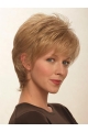  Blonde Straight Short Fashionable Capless Synthetic Women Wigs