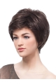 Monofilament Polite Boycuts Straight Short Lace Front Synthetic Women Wigs