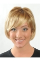 Modern Blonde Straight Short Capless Synthetic Women Wigs