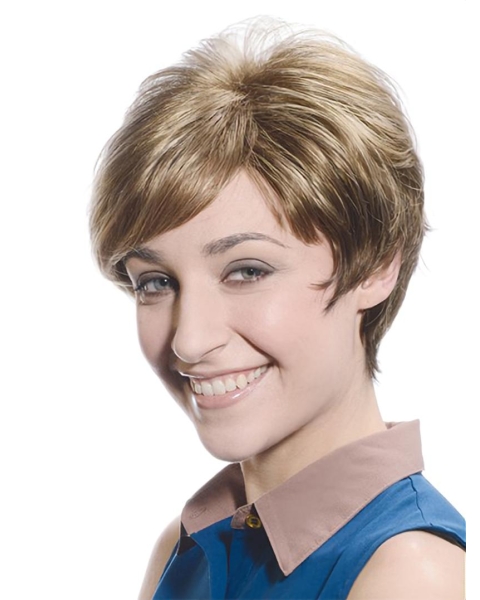 Online Boycuts Straight Short Lace Front  Synthetic Women Wigs