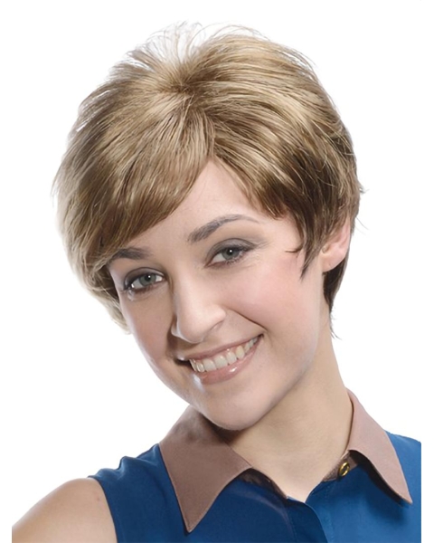 Online Boycuts Straight Short Lace Front  Synthetic Women Wigs