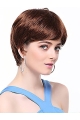 Nice Auburn Boycuts Straight Short Capless Synthetic Women Wigs