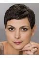 Straight 4" Short Black Lace Front Synthetic Morena Baccarin Women Wigs