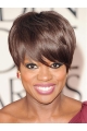 8"Straight Short  Lace Front Synthetic Women Viola Davis Wigs