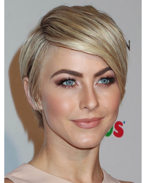 8"Short Straight  Lace Front Synthetic Julianne Hough Women Wigs