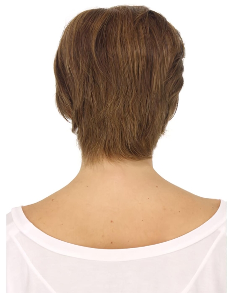 Amazing Blonde Straight Monofilament Short Synthetic Women Wigs