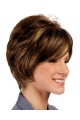 Brown Natural Bobs Straight Short Capless Synthetic Women Wigs