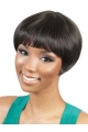 Black Straight Short Capless Synthetic Women Wigs