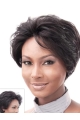 Durable Auburn Layered Lace Front Straight Short Human Hair Women Wigs