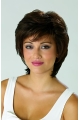 Brown Stylish Straight Short With Bangs Capless Synthetic Women Wigs