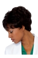 Black Straight Short Capless Synthetic Women Wigs