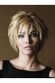 Unique Blonde Monofilament Short Full Lace Human Hair Women Wigs For Cancer