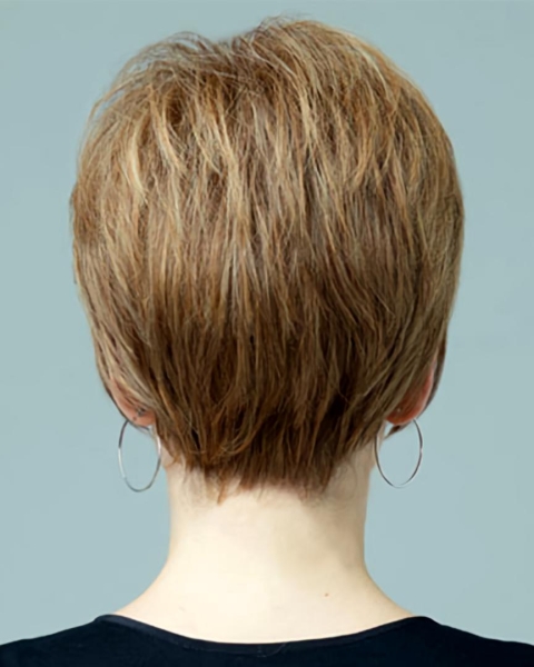 Easeful Auburn Boycuts Straight Short Capless Synthetic Women Wigs