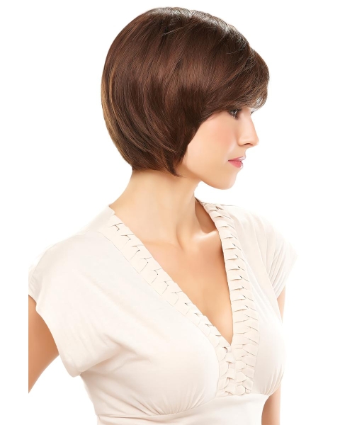 Lace Front Straight Short Mono Synthetic Best Women Wigs