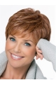 Brown Great Monofilament Straight Short Synthetic Women Wigs