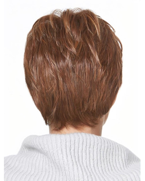 Brown Great Monofilament Straight Short Synthetic Women Wigs