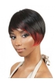 Black Straight Short Capless Synthetic Tempting Women Wigs