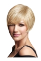 Impressive Blonde Straight Short Capless Synthetic Women Bob Wigs