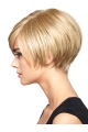 Impressive Blonde Straight Short Capless Synthetic Women Bob Wigs