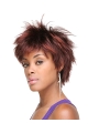 Tempting Red Straight Short Capless Synthetic African American Women Wigs