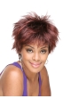 Tempting Red Straight Short Capless Synthetic African American Women Wigs