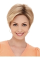 Blonde Straight Short Monofilament Synthetic Incredible Women Wigs For Cancer