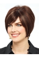 Beautiful Auburn Straight Short Lace Front Synthetic Women Wigs