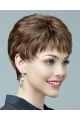 Cosy Straight Short Lace Front Synthetic Grey Women Wigs