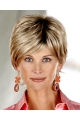 Blonde Wholesome Layered Straight Short Capless Synthetic Women Wigs