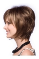 Comfortable Brown Straight Short Capless Synthetic Women Bob Wigs