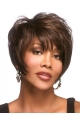 Brown Convenient Layered Straight Short Capless Synthetic Women Wigs