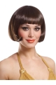 Fashionable Brown Straight Short Capless Synthetic Women Bob Wigs