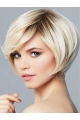 8" Short Wavy Ombre/2 tone  Monofilament Synthetic Women Wigs