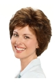 Short Brown Wavy 10" Capless Classic Synthetic Women Wigs