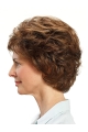 Short Brown Wavy 10" Capless Classic Synthetic Women Wigs