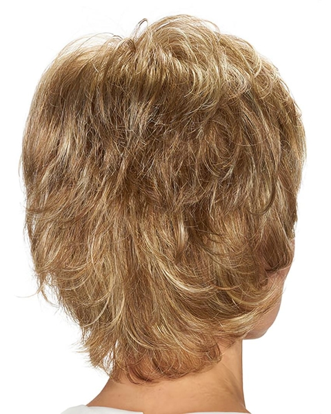 Short Blonde Wavy 10" Lace Front Best Quality Classic Synthetic Women Wigs