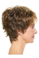 8" Wavy Short Layered Capless Synthetic  Women Wigs