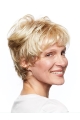 Short  Wavy Blonde Capless Synthetic Women Wigs