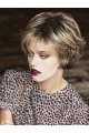 Wavy Short Blonde 8" Boycuts Capless Synthetic Women Wigs