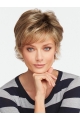  4" Wavy Short Brown Capless  Quality Synthetic Women Wigs