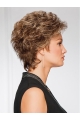 Wavy Brown Short Classic Womens Capless Synthetic Wig