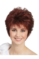 Monofilament Wavy Red 8" Classic Wigs For People With Cancer