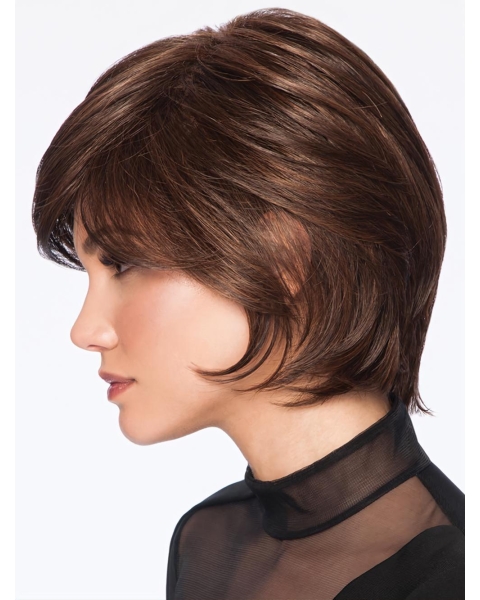 Wavy Brown Short Best Capless Synthetic Women Wigs