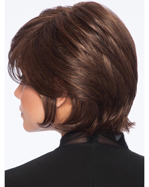 Wavy Brown Short Best Capless Synthetic Women Wigs