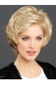 6" Wavy Short Convenient Synthetic 100% Hand-tied Women Wigs