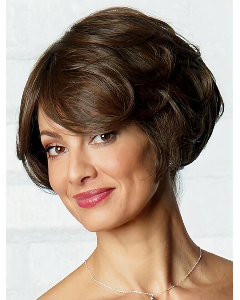 6" Wavy Short Online Monofilament Synthetic Women Bob Wigs