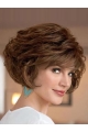 Perfect Brown Wavy Short Capless Classic Synthetic Women Wigs