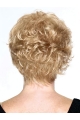 Fashionable Blonde Wavy Short Capless Classic Human Hair Women Wigs